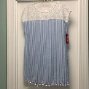 NWT MERONA Sz L striped cover up